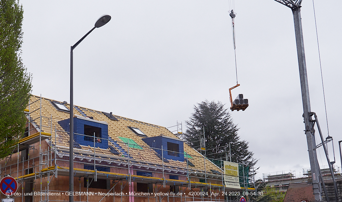 24.04.2023 - Baustelle Niederalmstraße 16 in Neuperlach
